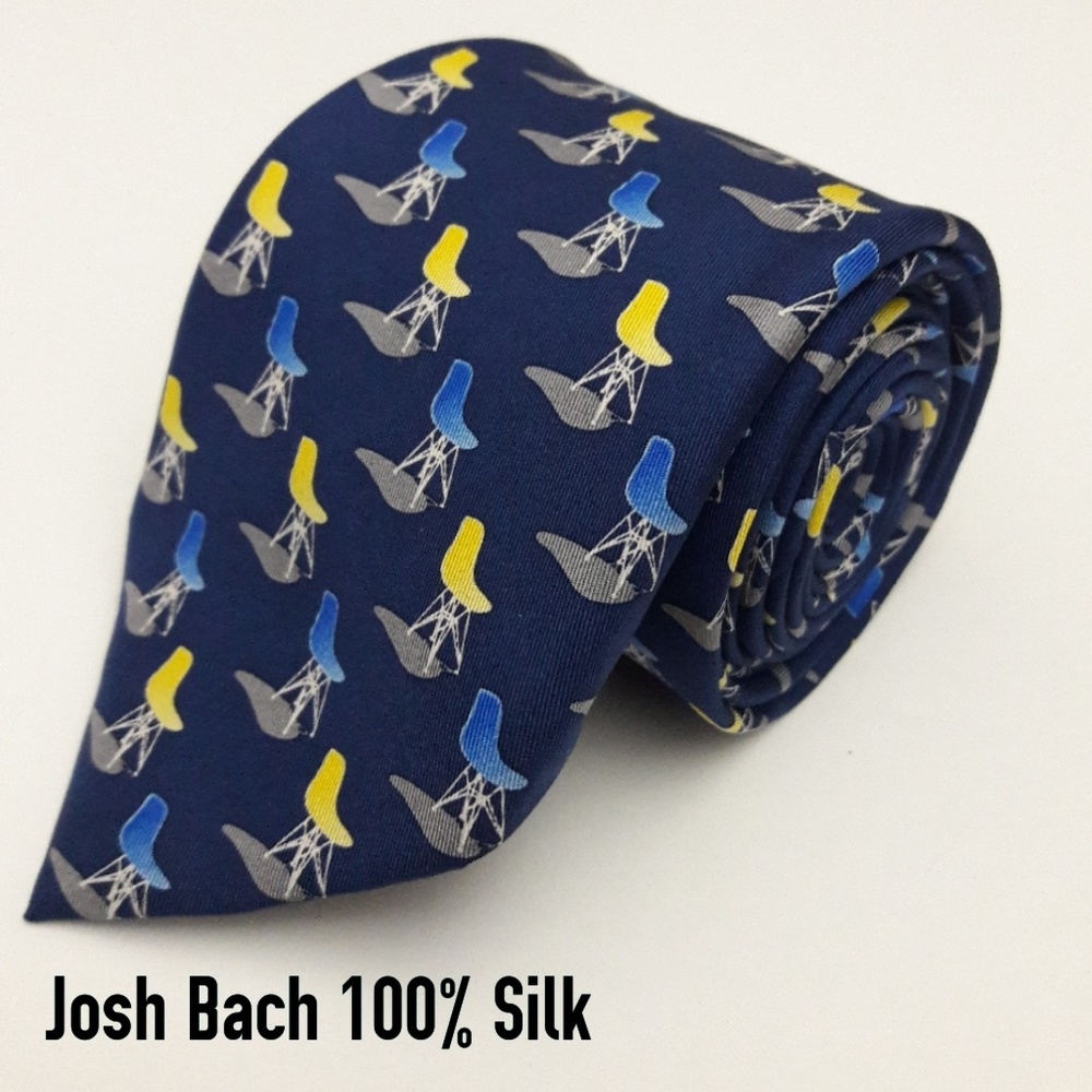 Josh Bach Men's 100% Silk Necktie